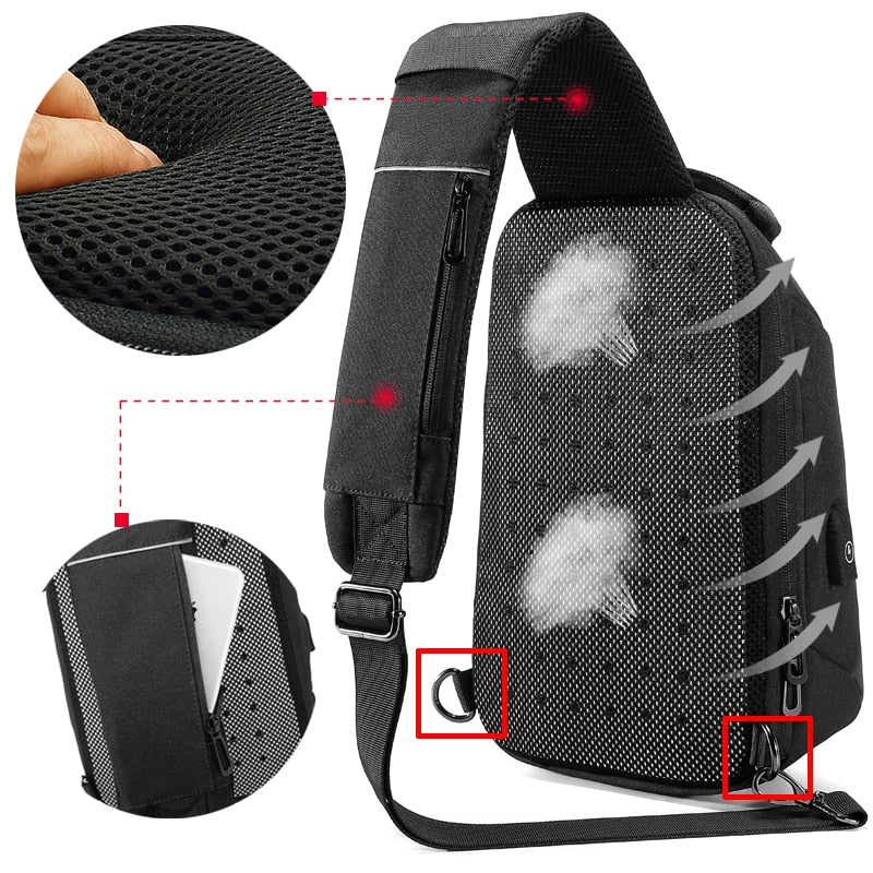 Cross Body Waterproof Chest Bag