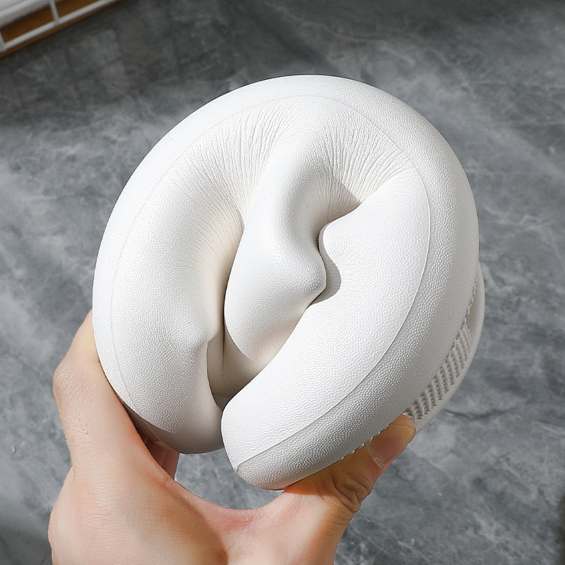 White Massage Slipper Slides Flexibility