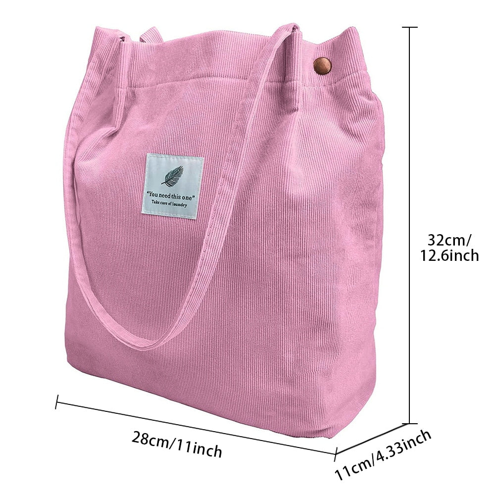 Corduroy Tote Bag