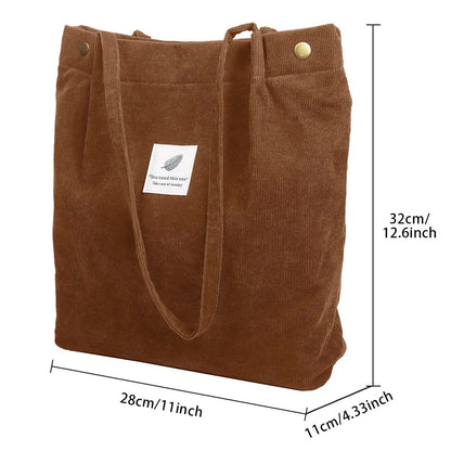 Corduroy Tote Bag