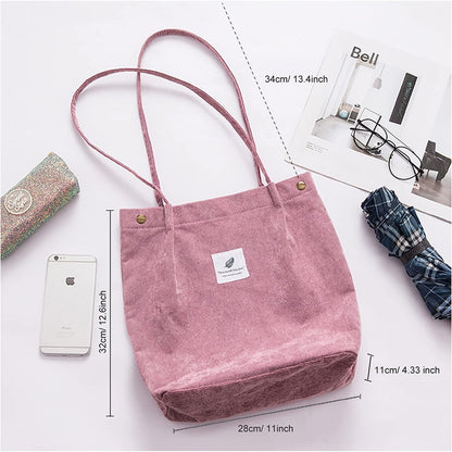 Corduroy Tote Bag