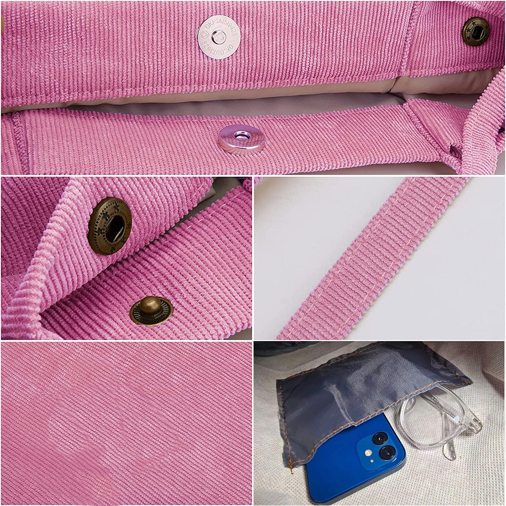 Corduroy Tote Bag