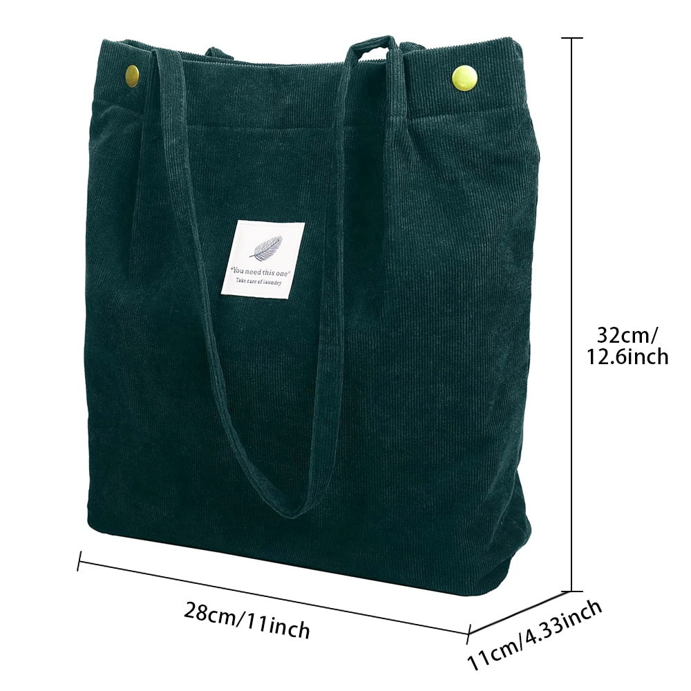 Corduroy Tote Bag