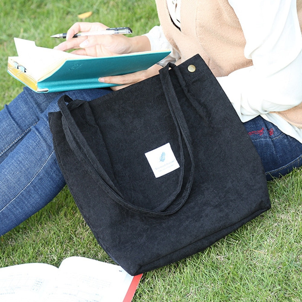 Corduroy Tote Bag